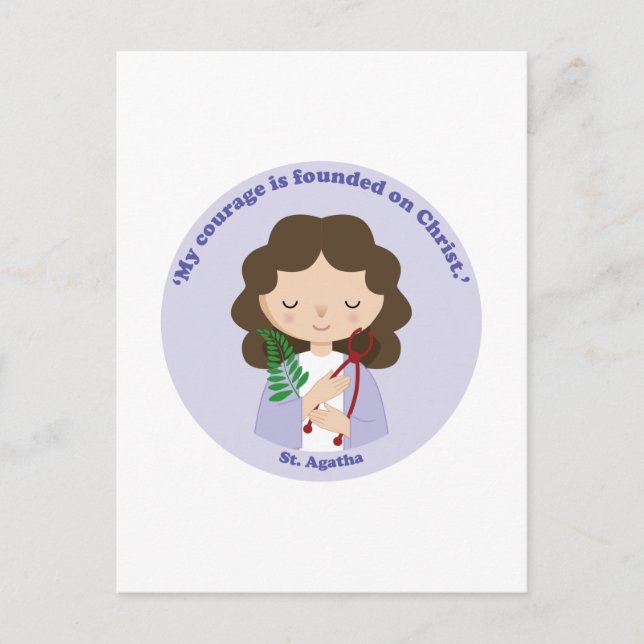 St. Agatha Postkarte (Vorderseite)