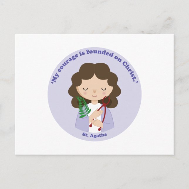 St. Agatha Postkarte (Vorderseite)