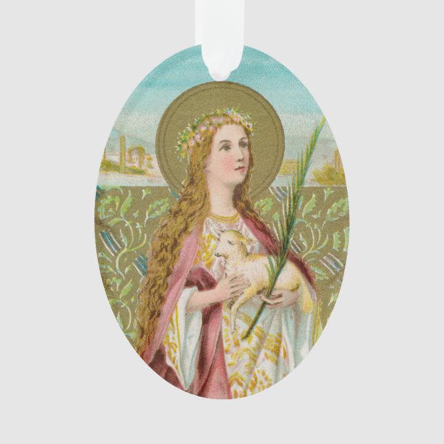St. Agnes of Rome (BC 01) Acrylic Ornament (Vorderseite)