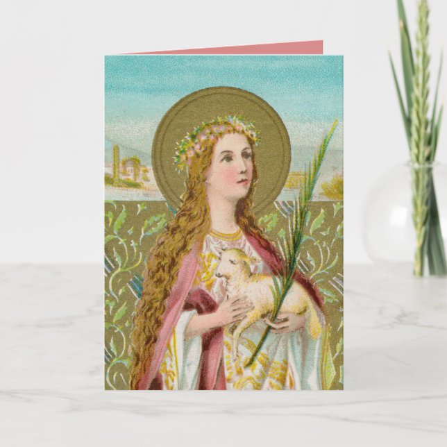 St. Agnes of Rome (BC 01) Card Karte (Vorderseite)