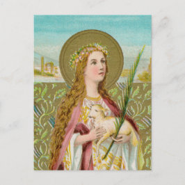 St. Agnes of Rome (BC 01) Postkarte