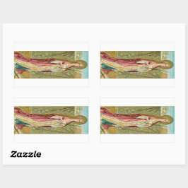 St. Agnes of Rome (BC 01) Rechteckiger Aufkleber