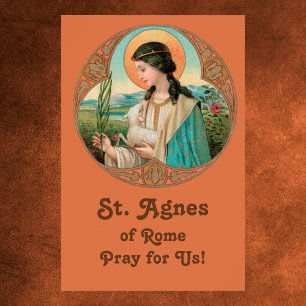 St. Agnes of Rome (BK 006) 24"x36" Poster