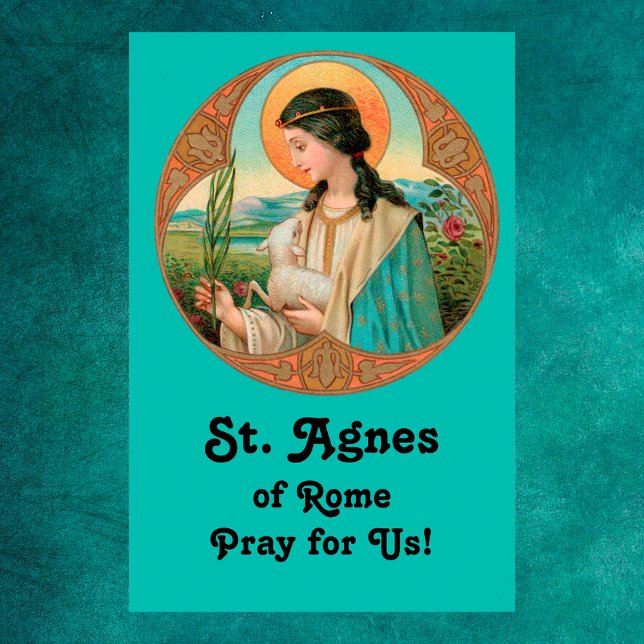 St. Agnes of Rome (BK 006) 24"x36" Poster (Von Creator hochgeladen)
