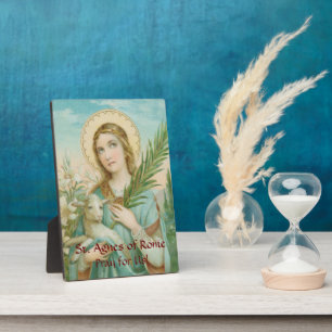 St. Agnes of Rome (MH 01) 5"x7" Fotoplatte