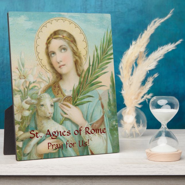 St. Agnes of Rome (MH 01) 8"x10" Fotoplatte (Seite)