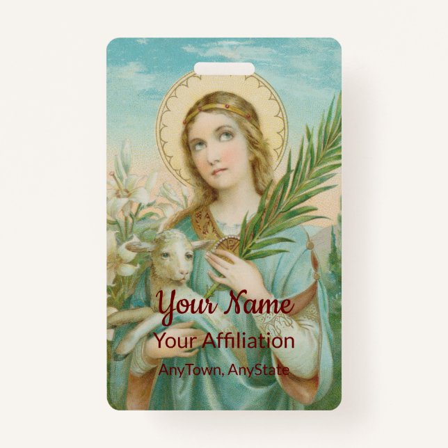 St. Agnes of Rome (MH 01) Ausweis (Vorderseite)