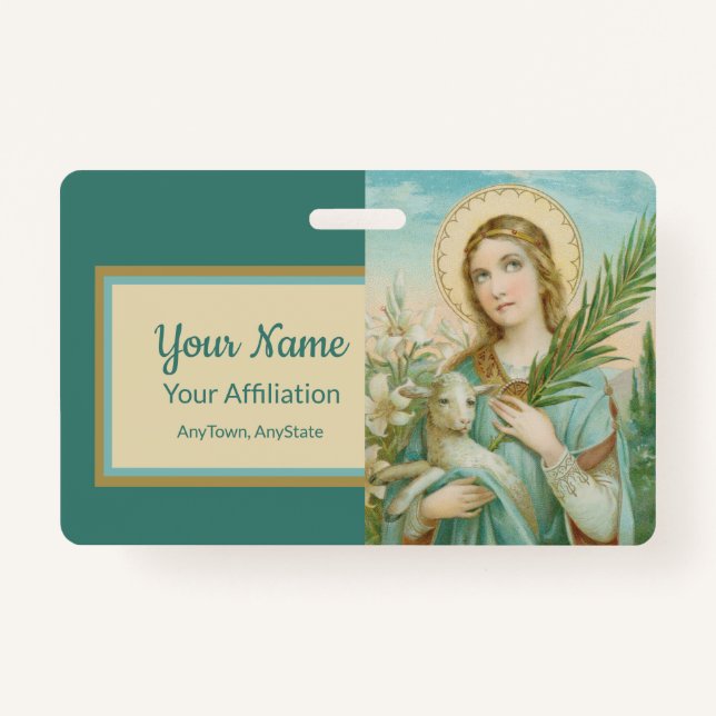 St. Agnes of Rome (MH 01) Ausweis (Vorderseite)