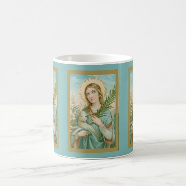 St. Agnes of Rome (MH 01) Kaffee Tasse 3 (Mittel)