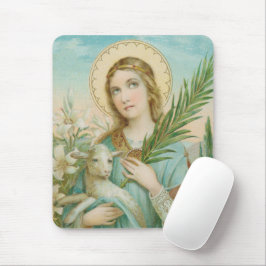 St. Agnes of Rome (MH 01) Mousepad