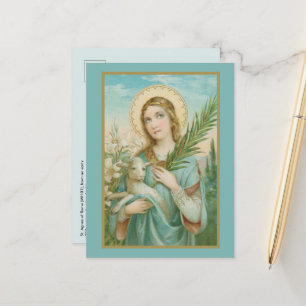 St. Agnes of Rome (MH 01) Postkarte