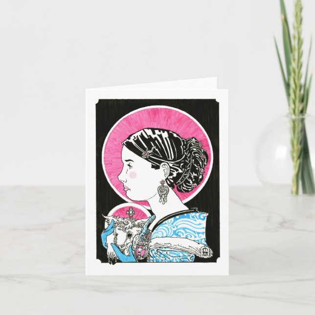 St. Agnes of Rome Notecard Karte (Vorderseite)