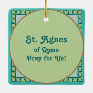 St. Agnes von Rom (BK 006) Keramikornament
