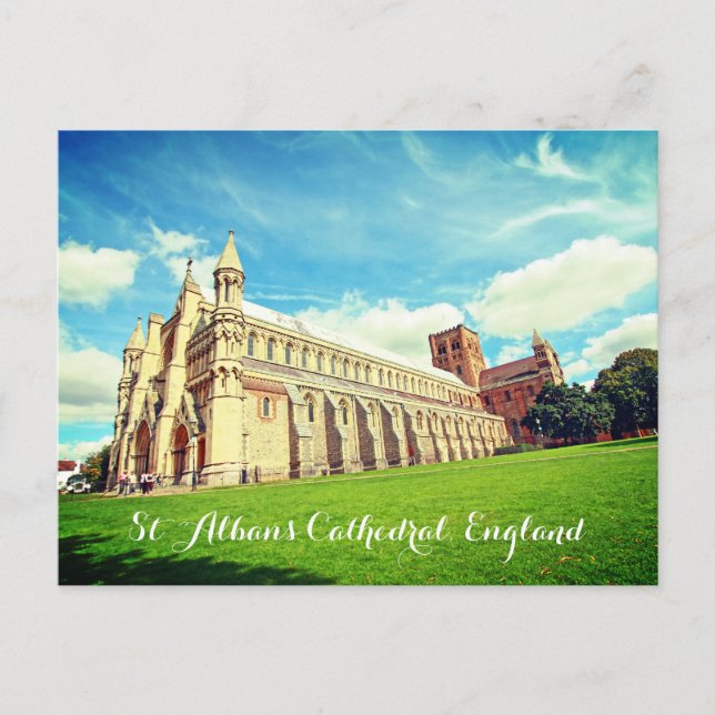 St-Albaner-Kathedrale, England, Postkarte (Vorderseite)