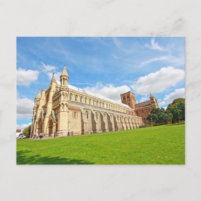 St-Albaner-Kathedrale, England, Postkarte (Vorderseite)