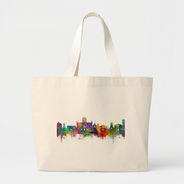 St Albans England Skyline Jumbo Stoffbeutel (Vorne)