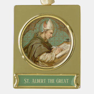 St. Albert the Great (BK 013) Banner-Ornament Gold