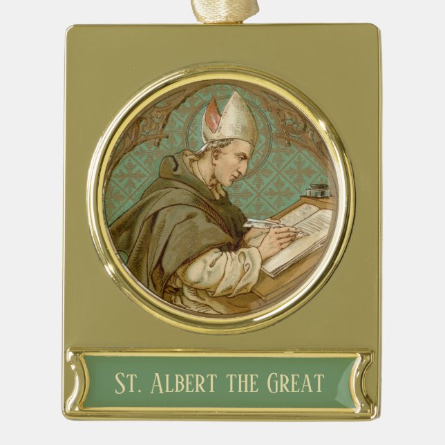 St. Albert the Great (BK 013) Banner-Ornament Gold (Vorderseite)