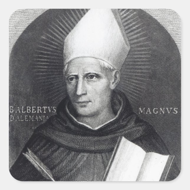 St Albertus Magnus, 1851 Quadratischer Aufkleber (Vorderseite)