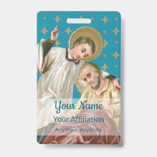 St. Aloysius Gonzaga & Plague Victim (Stil 1; M06) Ausweis