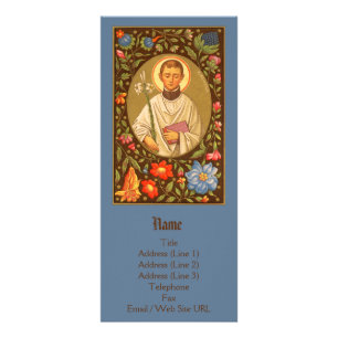St. Aloysius Gonzaga (PM 01) Anpassbar Werbekarte
