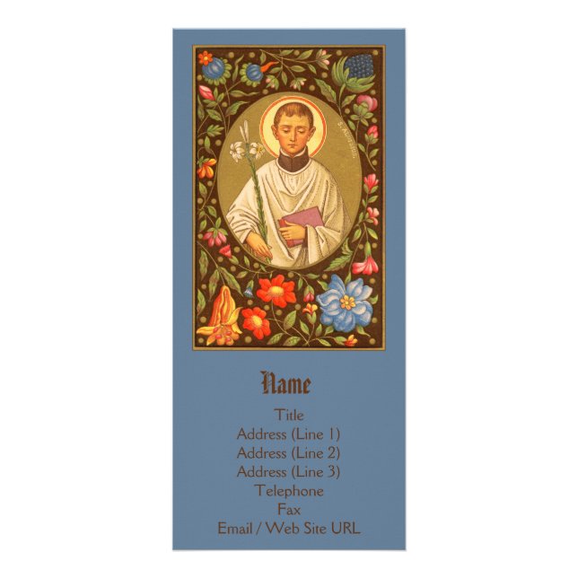 St. Aloysius Gonzaga (PM 01) Anpassbar Werbekarte (Vorne)