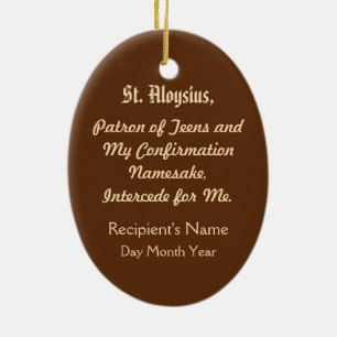 St. Aloysius Gonzaga (PM 01) Keramikornament