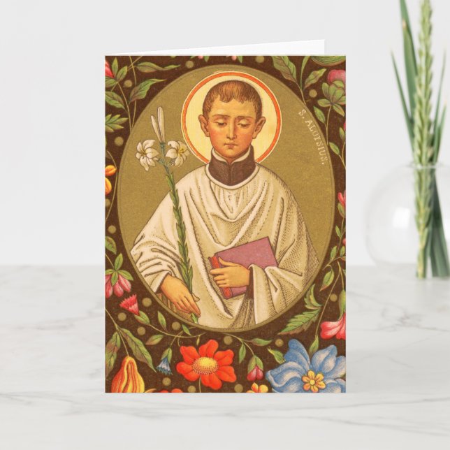 St. Aloysius Gonzaga (PM 01) Leere Grußkarte 2 Karte (Vorderseite)