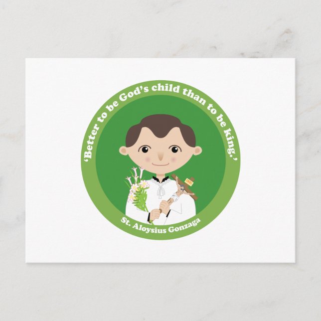 St. Aloysius Gonzaga Postkarte (Vorderseite)