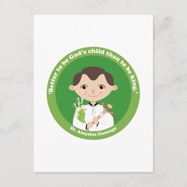 St. Aloysius Gonzaga Postkarte (Vorderseite)
