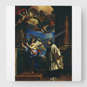 St. Aloysius Gonzaga Schutzpatron der Schüler Schö Quadratische Wanduhr