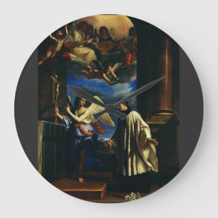 St. Aloysius Gonzaga Schutzpatron der Schüler und  Große Wanduhr
