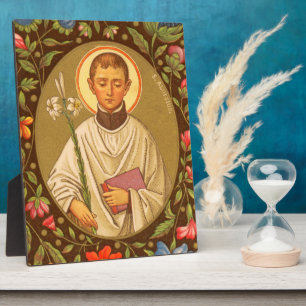 St. Aloysius (PM 01) 8"x10" Plaque 2 with Easel Fotoplatte