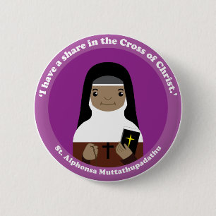St. Alphonsa Muttathupadathu Button