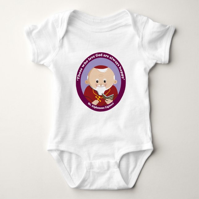 St Alphonsus Liguori Baby Strampler (Vorderseite)