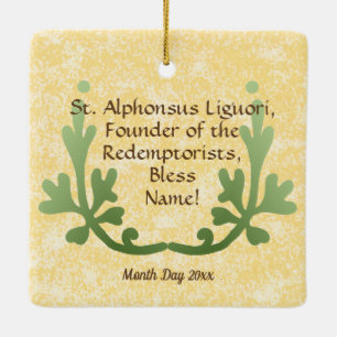 St. Alphonsus Liguori (SNV 02) (Quadrat) Keramikornament