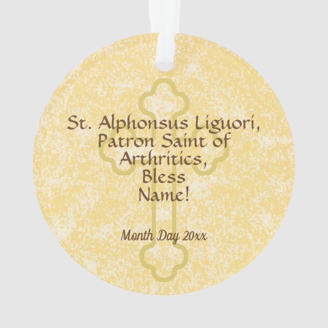 St. Alphonsus Liguori (SNV 02) (Round) Ornament (Rückseite)