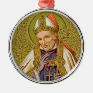 St. Alphonsus Liguori (SNV 02) (Rund) Ornament Aus Metall