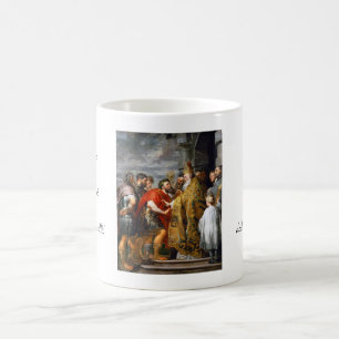 St Ambrose und Kaiser Theodosius Paul Rubens Tasse