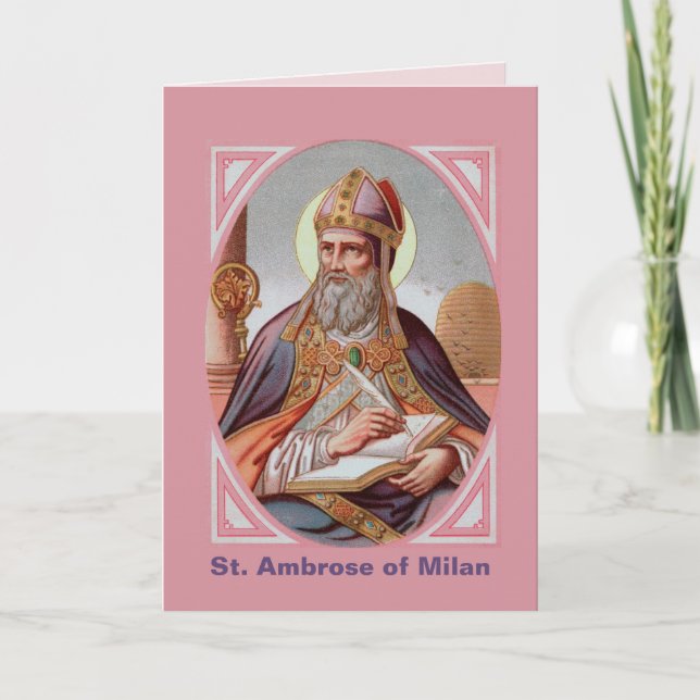 St. Ambrosius von Mailand (BEN 001) Karte (Vorderseite)