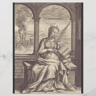 St. Anastasia Christlicher Heiliger und Märtyrer Flyer