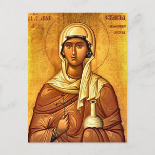 St. Anastasia, das orthodoxe Heilmittel-Christlich Postkarte