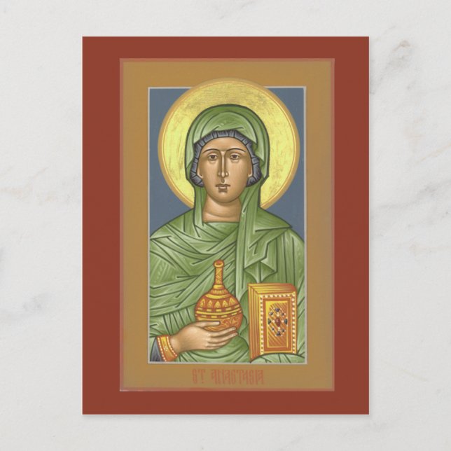 St. Anastasia Prayer Card Postkarte (Vorderseite)