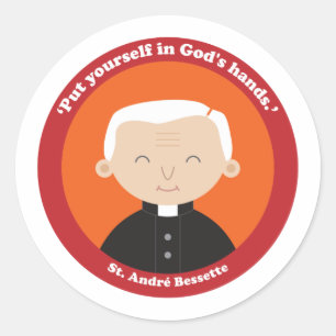 St. André Bessette Runder Aufkleber