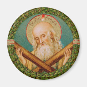 St. Andreas der Apostel (JMAS 02) Runde Magnet