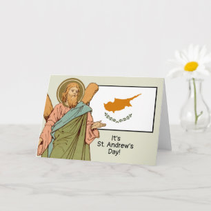 St. Andreas (RLS 01) mit der Flagge Zyperns Gedenk Karte