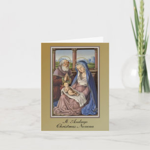 St. Andreas-Weihnachts-Novene-Gebet Feiertagskarte