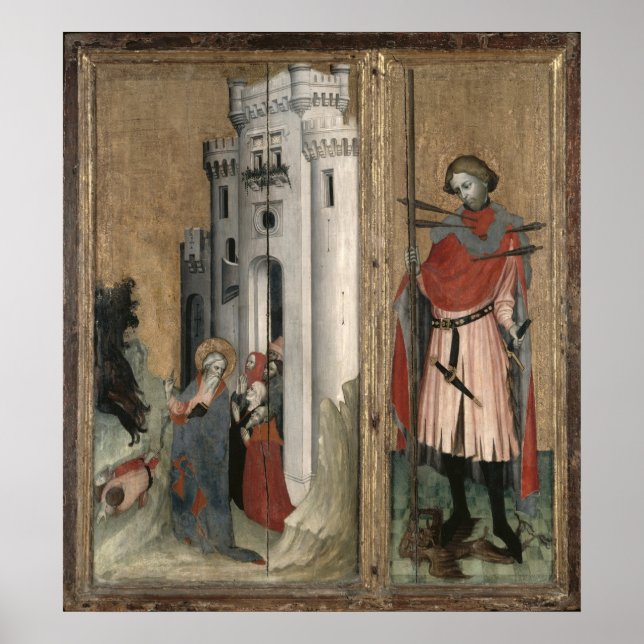 St. Andrew Chasing Demons aus der Stadt Poster (Vorne)