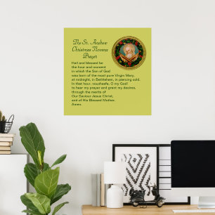 St. Andrew Christmas Novena Gebet Poster