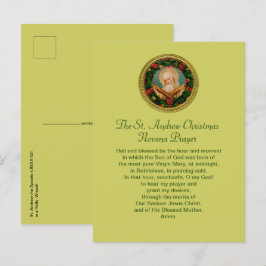 St. Andrew Christmas Novena Gebet Postkarte